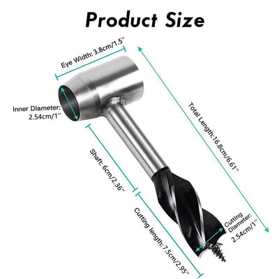 Auger Wrench Hand Drill Manual Wood Boring Tool Durable Design
