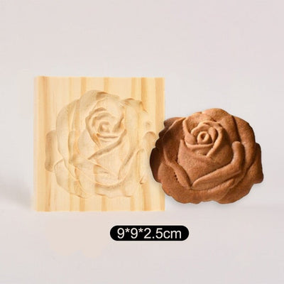 Wooden Cookie Mold For Baking And Decorative Cookie Making