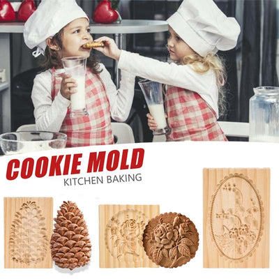 Wooden Cookie Mold For Baking And Decorative Cookie Making