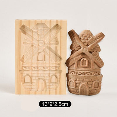 Wooden Cookie Mold For Baking And Decorative Cookie Making