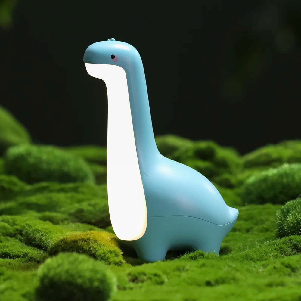 Dinosaur Night Light USB Rechargeable Bedside Lamp With Timer For Kids