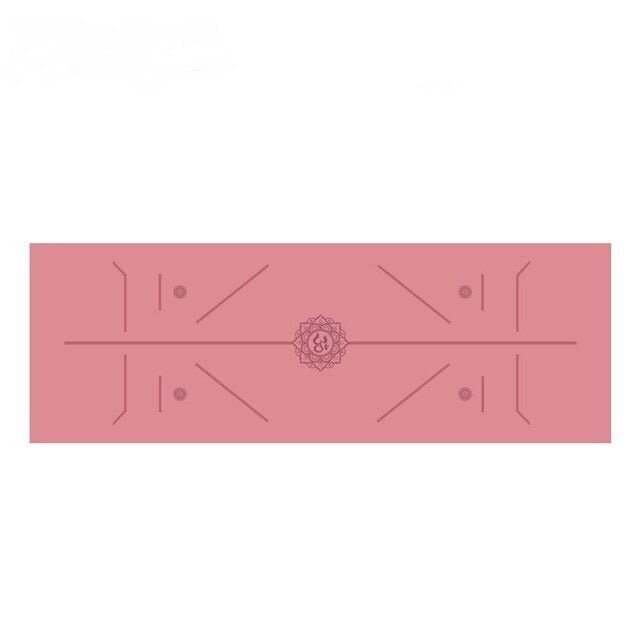 Yoga Mat With Correct Alignment Non Slip For Yoga Pilates Workouts