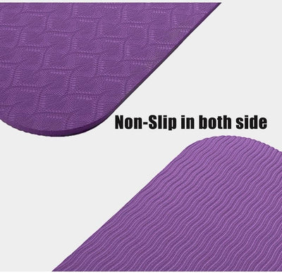 Yoga Mat With Correct Alignment Non Slip For Yoga Pilates Workouts